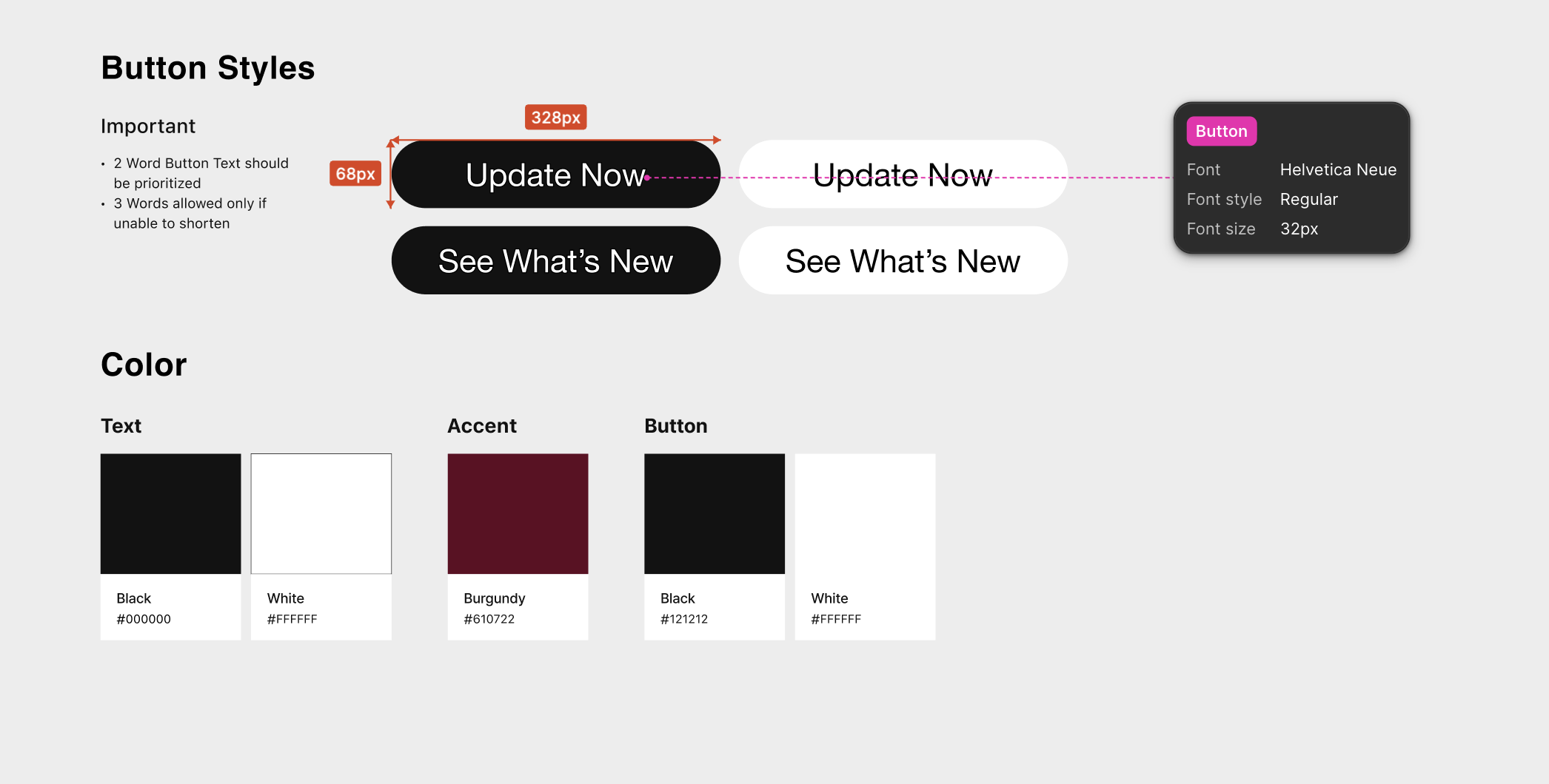Buttons Colors